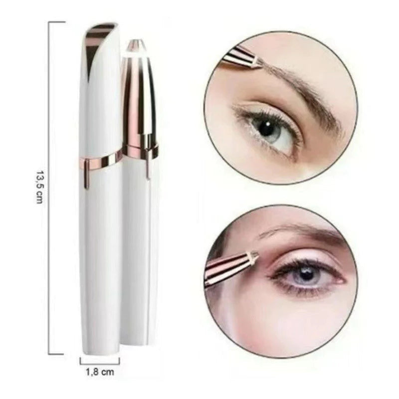 KIT Depiladora Caneta Aparadora De Sobrancelha Rosto Portátil Elétrico Recarregável