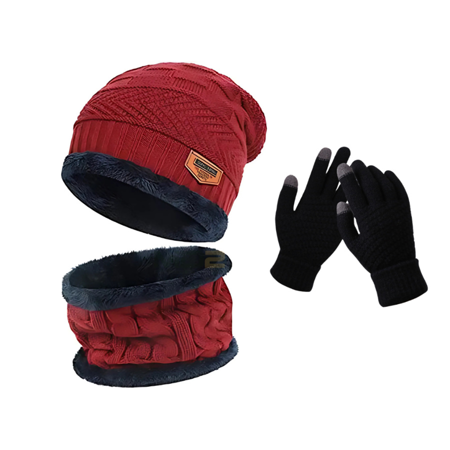 Conjunto Térmico Premium: Touca, Luva e Gola Unissex