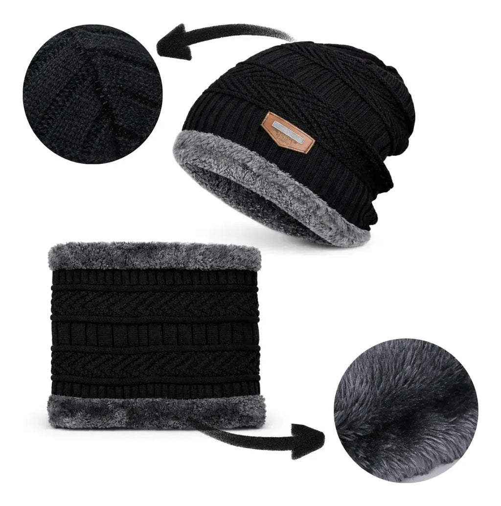 Conjunto Térmico Premium: Touca, Luva e Gola Unissex