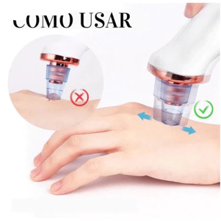 Removedor Cravos e Espinhas Extrator de Cravos Sucção a Vácuo Aparelho Recarregável Sugador Remove Acne