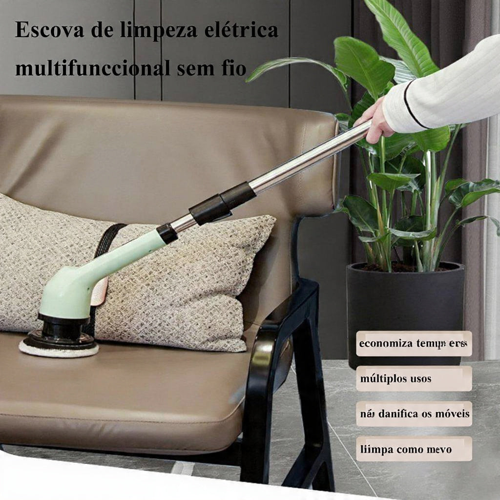 VersaClean Pro 9 – Escova Elétrica Rotativa Multifuncional Sem Fio